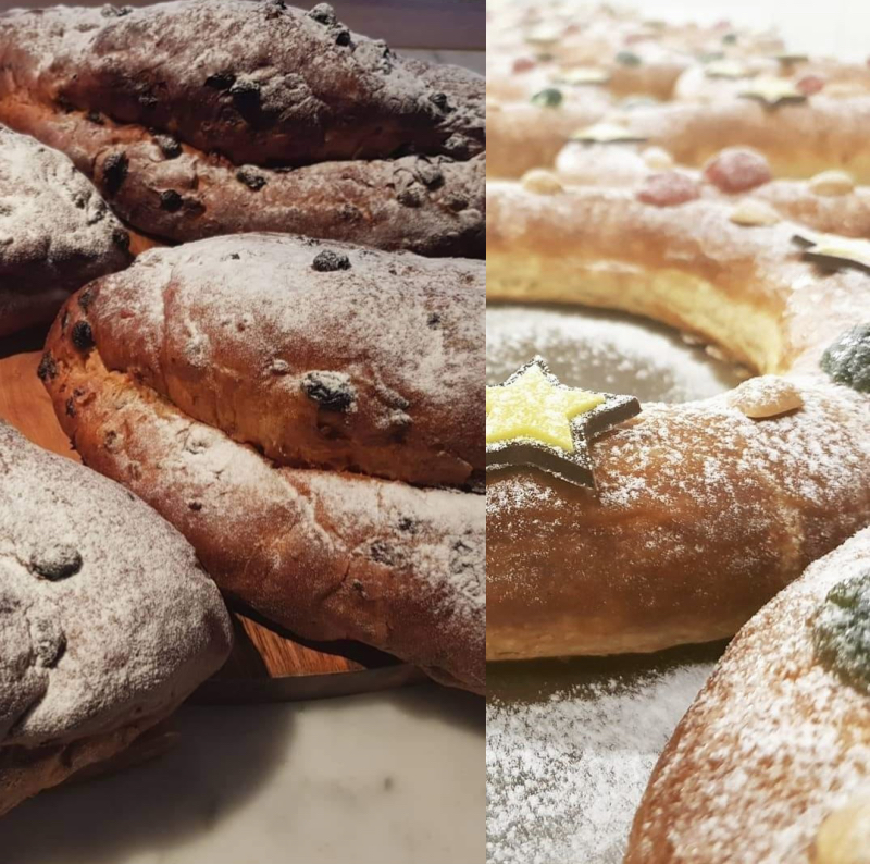 Kerstcombi: Kerstkrans en Kerststol